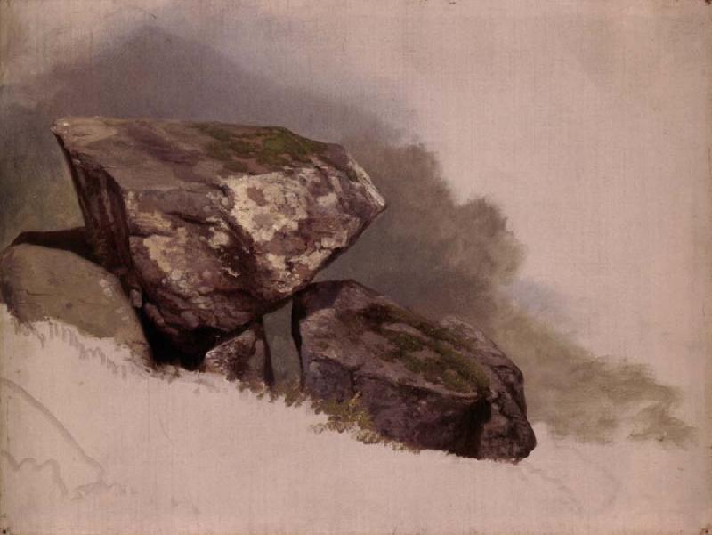 Asher Brown Durand Study of a Rock oil painting image